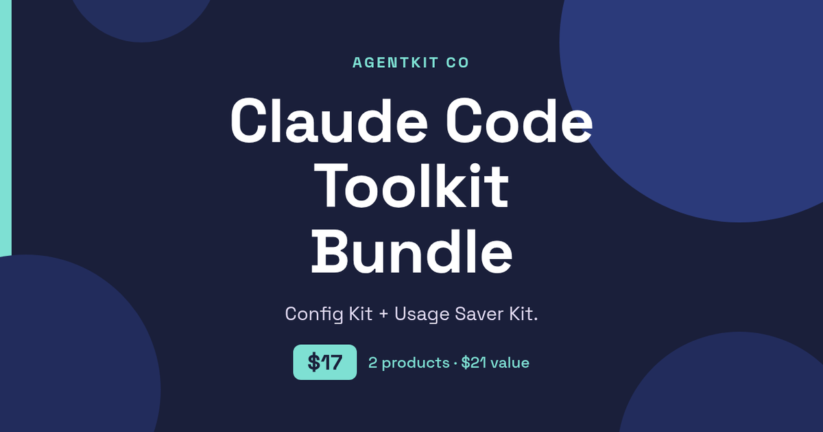Claude Code Toolkit Bundle cover